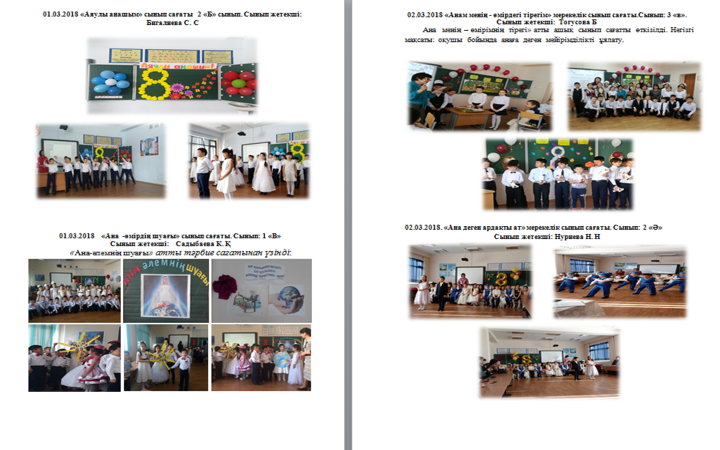 Халықаралық әйелдер күні мерекесіне орай өткен іс-шаралар