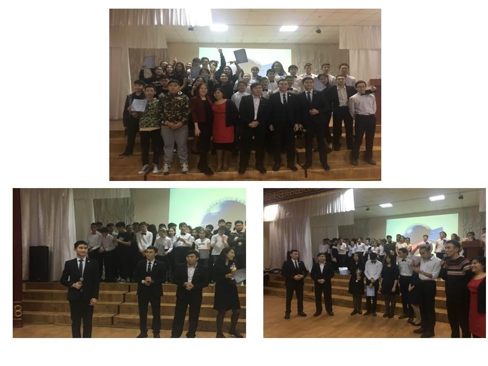 «Рухани жаңғыру – рухты жастар» КВН чемпионатының ұйымдастырушылары: Өскемен қ. Білім беру бөлімі. «Жас Ұлан» ББЖҰ РҚБ қалалық комитетінің ұйымдастыруымен өткізілген КТК ойындары