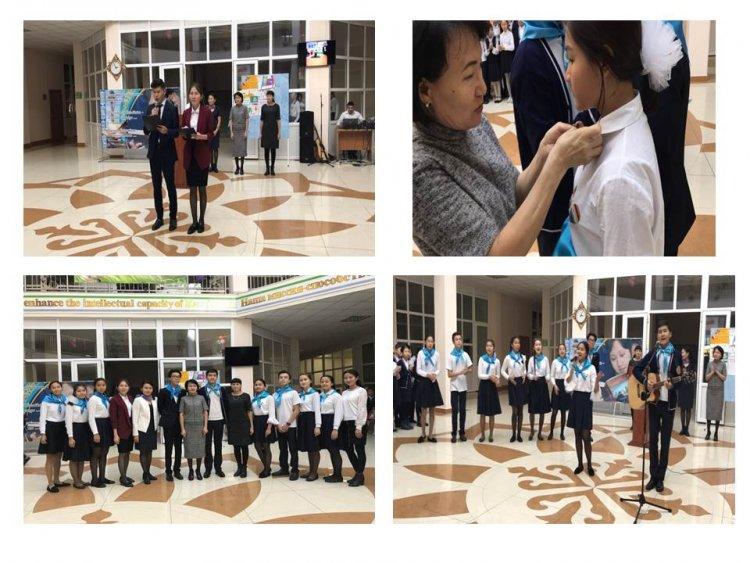 «Жас Ұлан» бірыңғай балалар мен жасөспірімдер ұйымының Ұланбасын ұлықтау рәсіміне арналған салтанатты жиын